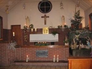Altaar in kapel Heierhoeve