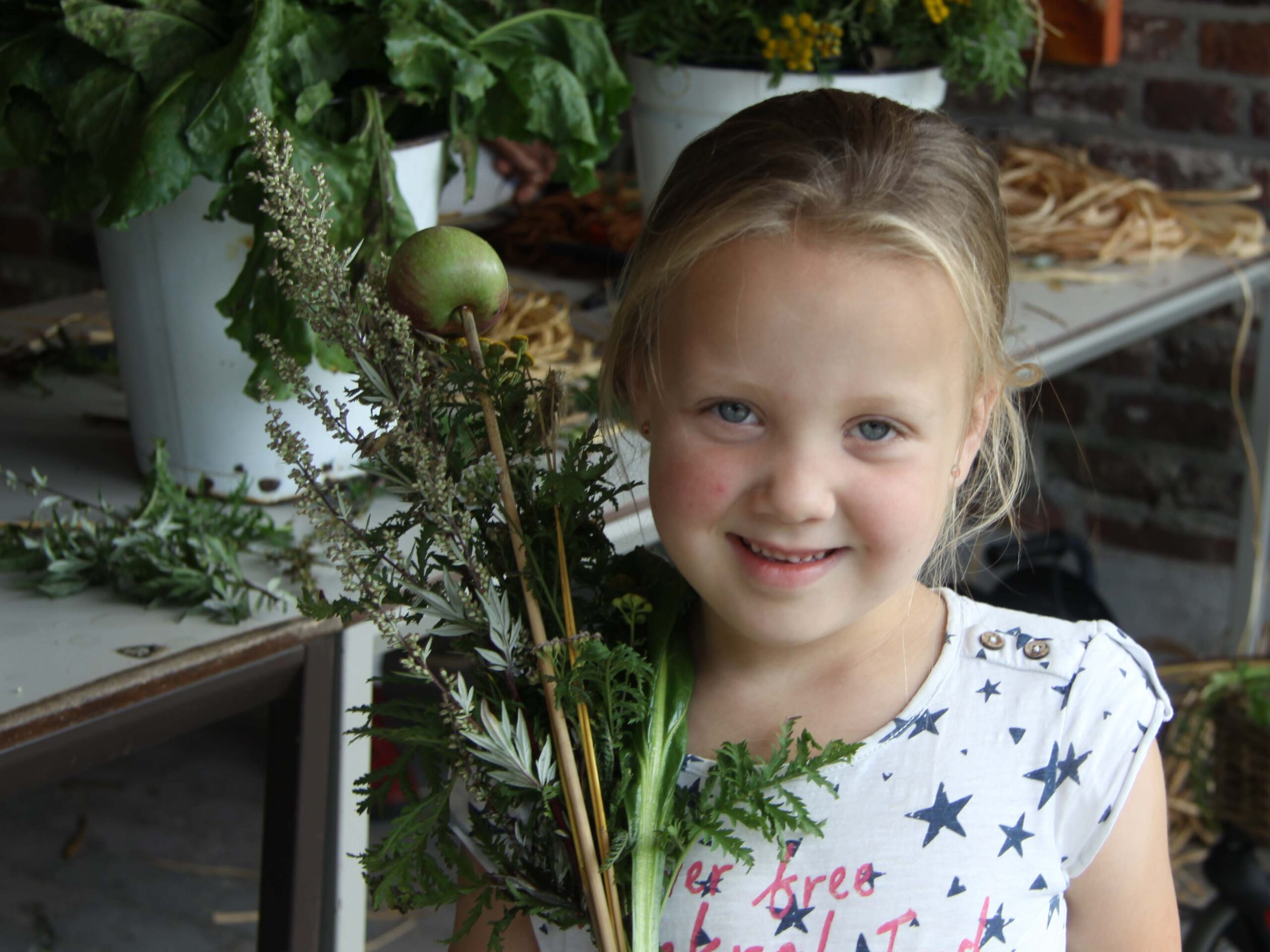 Kind met kroedwis